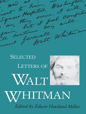 cover image of Selected Letters of Walt Whitman